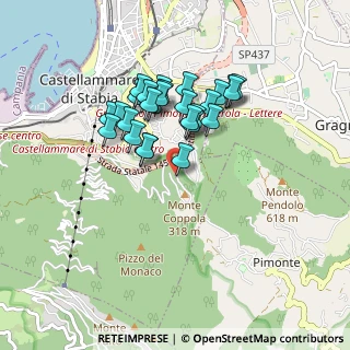 Mappa Via Tuoro a Monte Coppola, 80053 Castellammare di Stabia NA, Italia (0.78889)