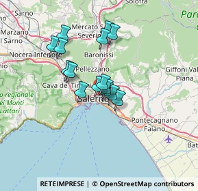 Mappa Via Michele de Angelis, 84126 Salerno SA, Italia (5.388)