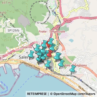 Mappa Via Prudente Francesco, 84126 Salerno SA, Italia (0.7405)