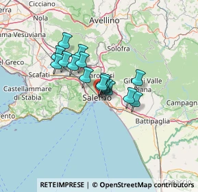 Mappa Via Giovanni Lanzalone, 84126 Salerno SA, Italia (9.34)