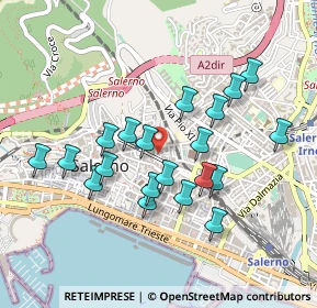 Mappa Via Prignano Bartolomeo, 84125 Salerno SA, Italia (0.457)