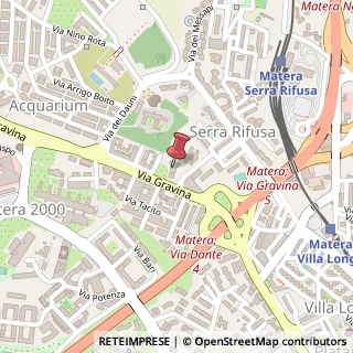 Mappa Via Lucrezio S, 75100 Matera, Matera (Basilicata)