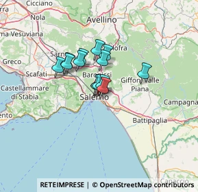 Mappa Villa Del Sole, 84134 Salerno SA, Italia (8.34214)