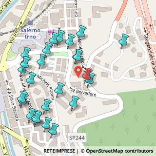 Mappa Via Belvedere, 84135 Salerno SA, Italia (0.14615)