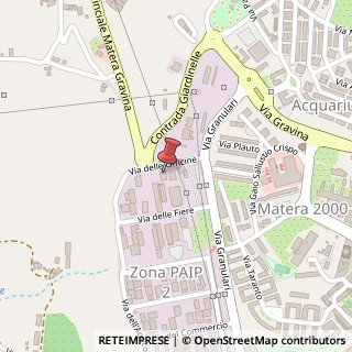 Mappa Via delle Officine, SNC, 75100 Matera, Matera (Basilicata)
