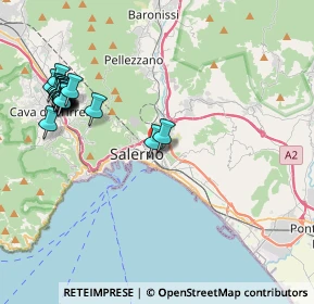 Mappa Via Alberto Ali, 84124 Salerno SA, Italia (5.1635)