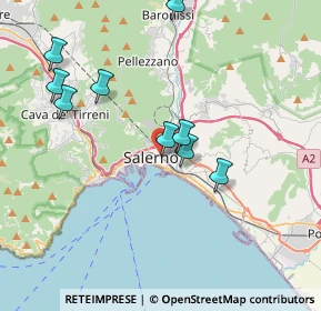 Mappa Via Matteo Incagliati, 84125 Salerno SA, Italia (4.81636)