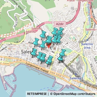 Mappa Via Matteo Incagliati, 84125 Salerno SA, Italia (0.323)