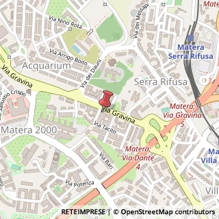 Mappa Via Gravina, 13, 75100 Matera, Matera (Basilicata)