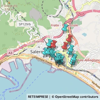 Mappa Via Raffaele Lanzara, 84125 Salerno SA, Italia (0.7205)