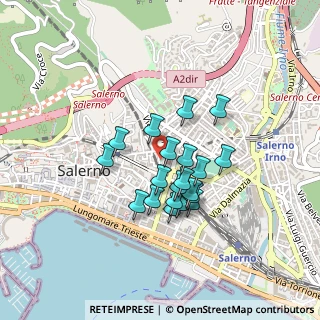 Mappa Via Raffaele Lanzara, 84125 Salerno SA, Italia (0.3575)