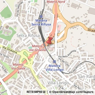 Mappa Contrada Quartarella, 16, 75100 Matera, Matera (Basilicata)