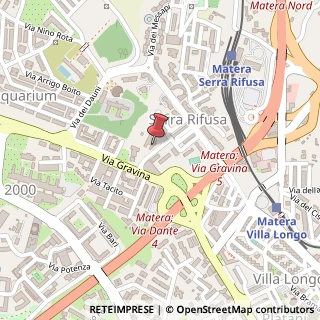 Mappa Via Lucrezio, 1, 75100 Matera, Matera (Basilicata)