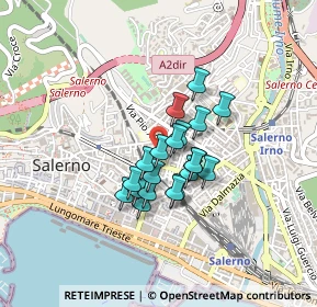 Mappa Via del Carmine, 84122 Salerno SA, Italia (0.307)