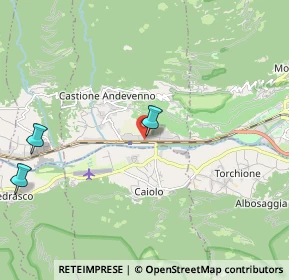 Mappa Strada Zona Commerciale, 23012 Castione Andevenno SO, Italia (3.99583)