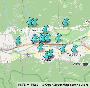 Mappa Strada Zona Commerciale, 23012 Castione Andevenno SO, Italia (1.199)