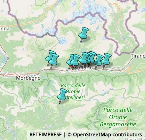 Mappa Strada Zona Commerciale, 23012 Castione Andevenno SO, Italia (7.53923)