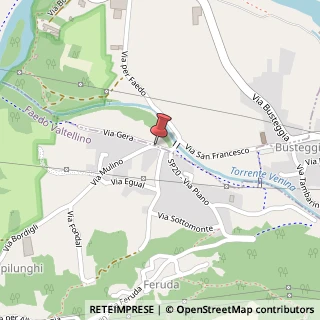 Mappa Via Piano, 25/a, 23100 Faedo Valtellino, Sondrio (Lombardia)