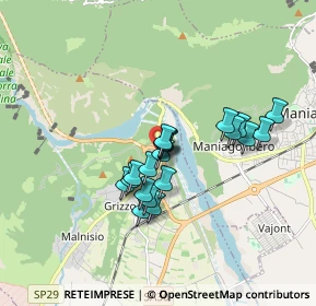 Mappa Via Roma, 33086 Montereale Valcellina PN, Italia (1.3115)