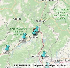 Mappa Via Del Candel, 32100 Belluno BL, Italia (36.022)