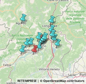 Mappa Via Del Candel, 32100 Belluno BL, Italia (8.4125)