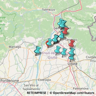 Mappa Piazza Dante Alighieri, 33038 San Daniele del Friuli UD, Italia (11.0905)