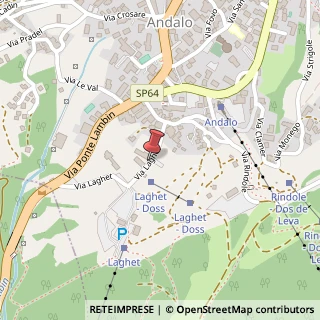 Mappa Via Laghet, 3, 38010 Andalo, Trento (Trentino-Alto Adige)