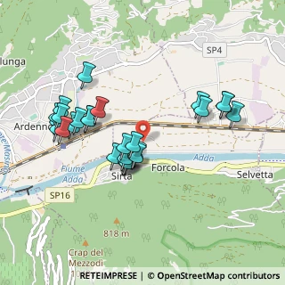 Mappa Via Provinciale, 23010 Forcola SO, Italia (0.90385)