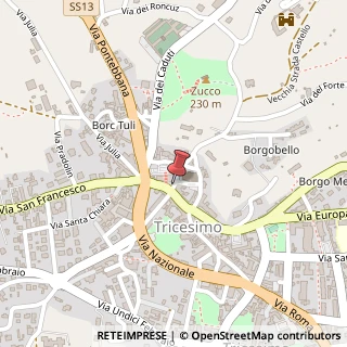 Mappa Via Principe di Udine, 114, 33019 Tricesimo, Udine (Friuli-Venezia Giulia)