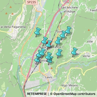 Mappa Localita' Nave S. Felice, 38015 Lavis TN, Italia (1.26)