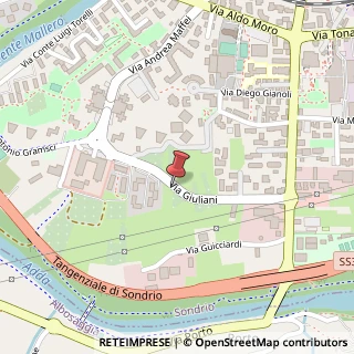 Mappa Via giuliani 25, 23100 Sondrio, Sondrio (Lombardia)