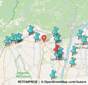 Mappa Via Falcomer Antonio, 33090 Sequals PN, Italia (8.5165)