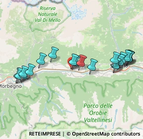 Mappa Via Pradelli, 23010 Berbenno di Valtellina SO, Italia (8.3805)