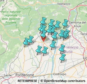 Mappa Via Pier Paolo Pasolini, 33090 Sequals PN, Italia (10.55)