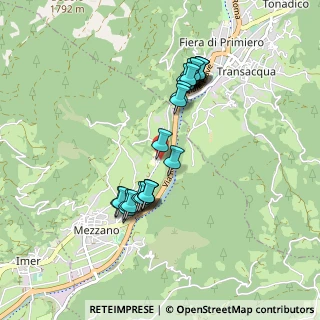 Mappa Viale Guglielmo Marconi, 38050 Mezzano TN, Italia (0.82917)