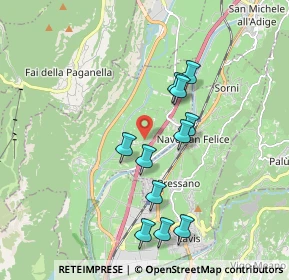 Mappa Nave San Rocco, 38010 Terre d'Adige TN, Italia (2.14692)