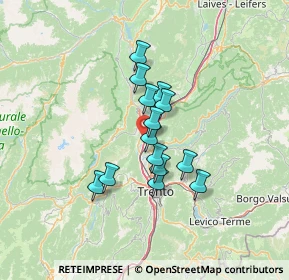 Mappa Nave San Rocco, 38010 Terre d'Adige TN, Italia (9.57)
