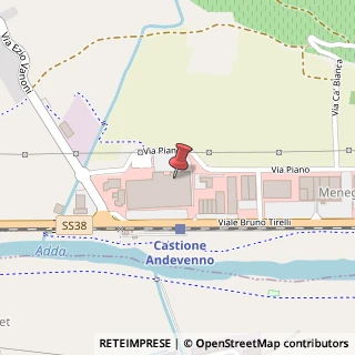 Mappa Via del Piano, 18/a, 23012 Castione Andevenno, Sondrio (Lombardia)
