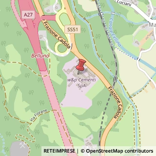 Mappa Frazione Cadola, 2, 32011 Ponte nelle Alpi, Belluno (Veneto)