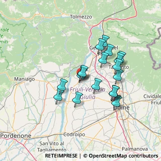 Mappa Via Giuseppe Mazzini, 33038 San Daniele del Friuli UD, Italia (11.97053)