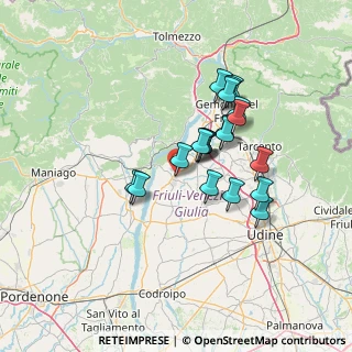 Mappa Via Giuseppe Mazzini, 33038 San Daniele del Friuli UD, Italia (11.0295)