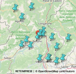 Mappa Via Pedeserva, 32100 Belluno BL, Italia (16.20111)