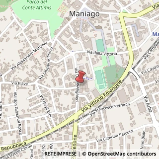 Mappa Via dante alighieri 66, 33085 Maniago, Pordenone (Friuli-Venezia Giulia)