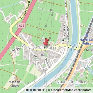 Mappa Via IV Novembre, 38, 38010 Nave San Rocco, Trento (Trentino-Alto Adige)