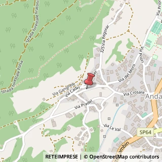 Mappa Via Cadin, 27, 38010 Andalo, Trento (Trentino-Alto Adige)