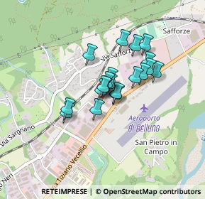 Mappa Via Girolamo Bortotti, 32100 Belluno BL, Italia (0.2735)