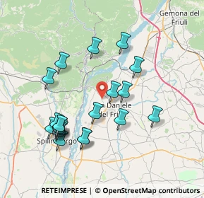 Mappa Via Monte Grappa, 33030 Ragogna UD, Italia (7.454)