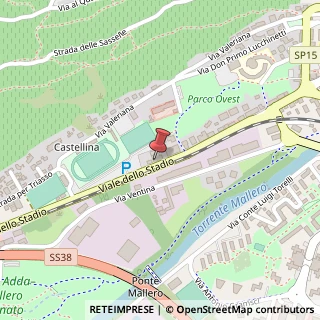 Mappa Viale Stadio, 68, 23100 Sondrio, Sondrio (Lombardia)