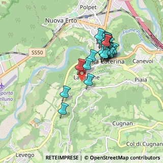 Mappa Località Lastreghe, 32014 Ponte nelle Alpi BL, Italia (0.82414)