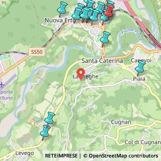 Mappa Località Lastreghe, 32014 Ponte nelle Alpi BL, Italia (1.6035)